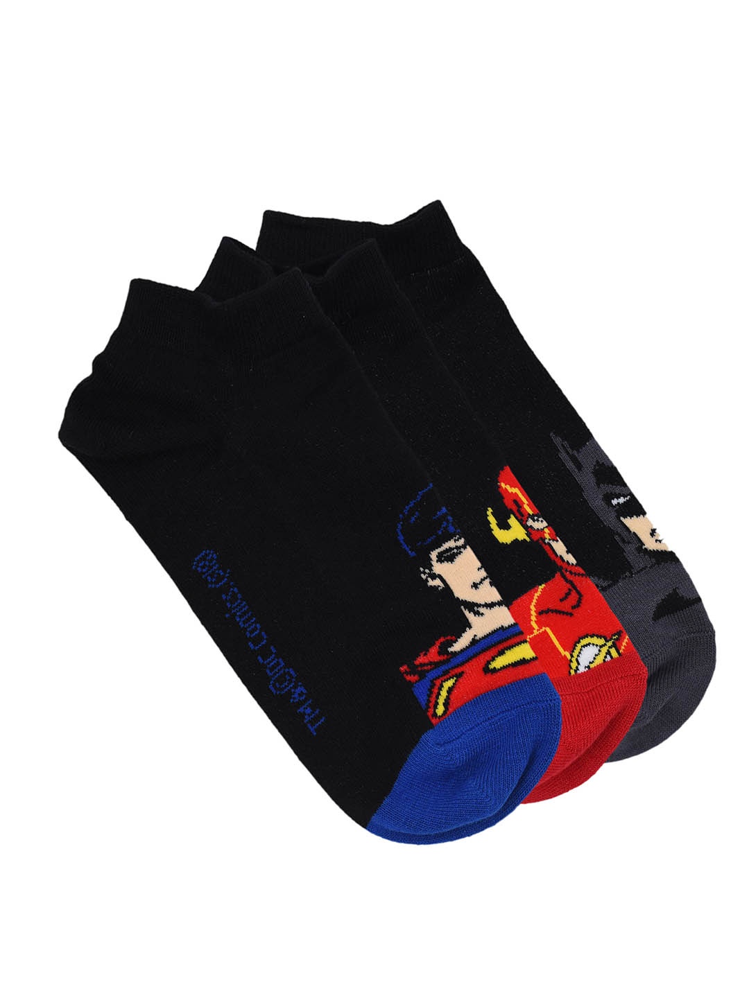 

Justice League Men Pack of 3 Assorted Ankle-Length Socks