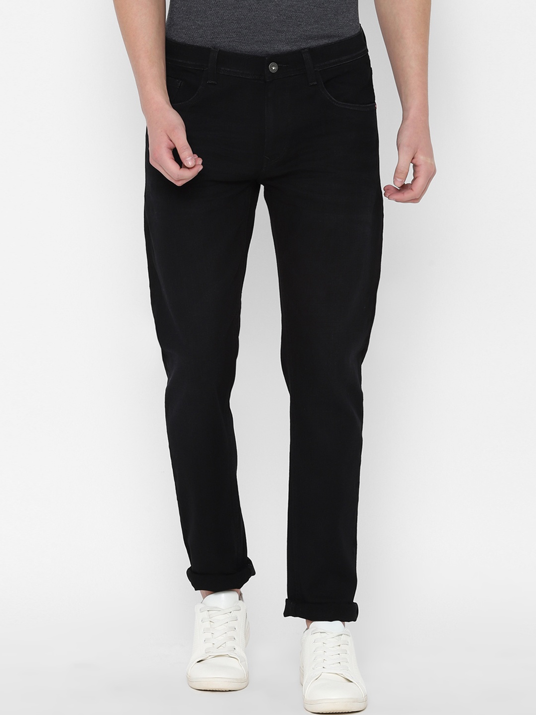 

Allen Solly Men Black Skinny Fit Mid-Rise Clean Look Stretchable Jeans