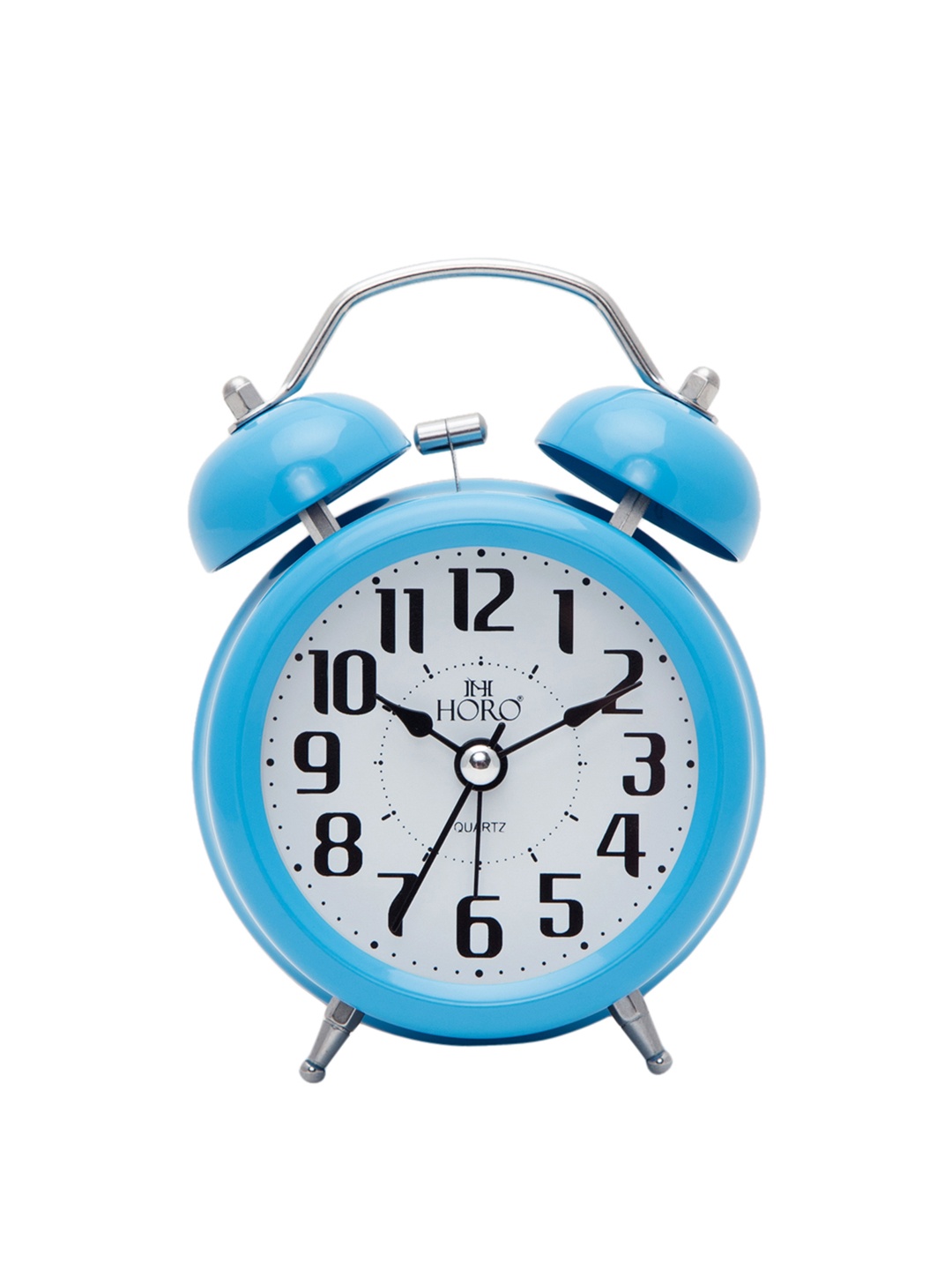 Horo Blue Handcrafted Geometric Solid 13 cm Analogue Table Clock