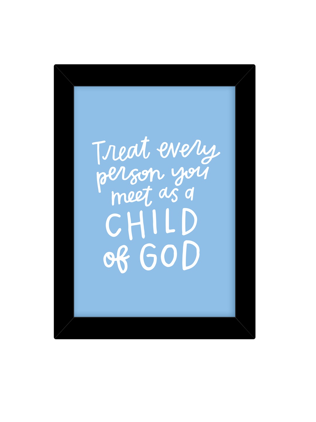 

TIED RIBBONS Black Solid Single Inspirational Wall Photo Frame