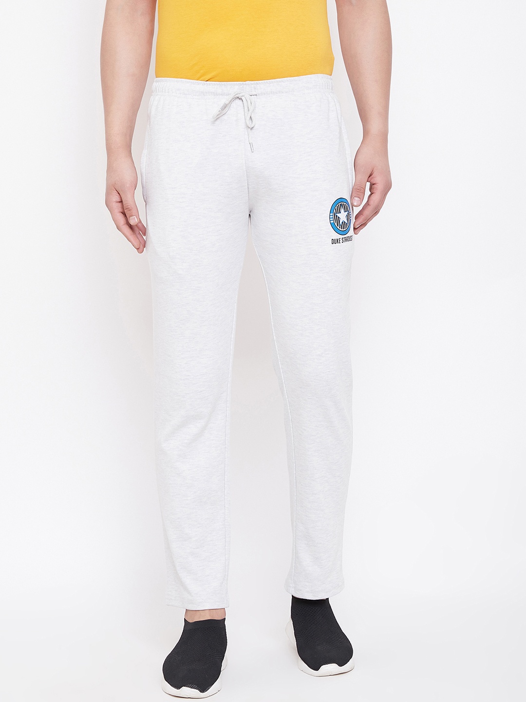 

Duke Men Grey Melange Solid Track Pants