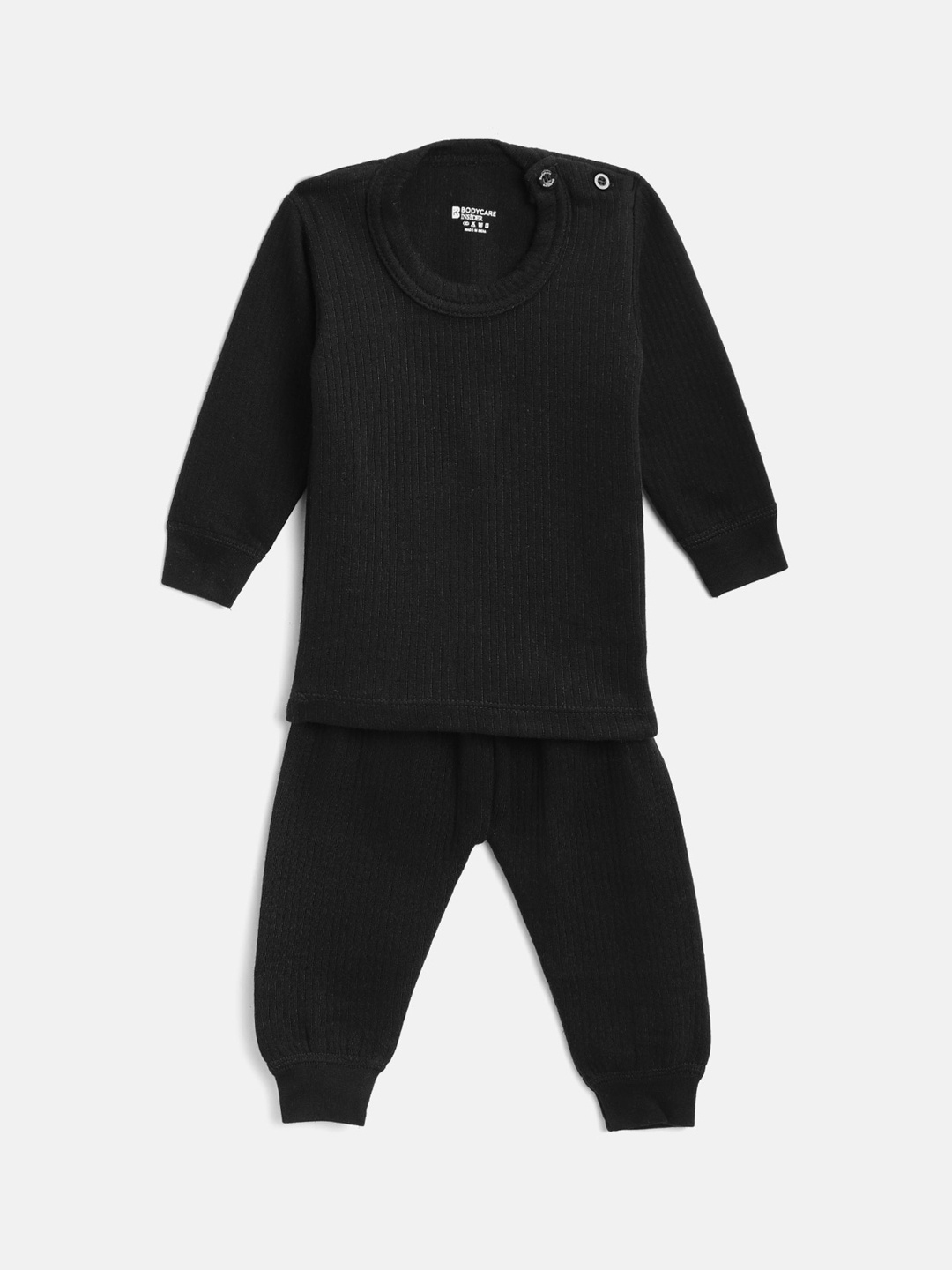 

BODYCARE INSIDER Kids Black Solid Thermal Set