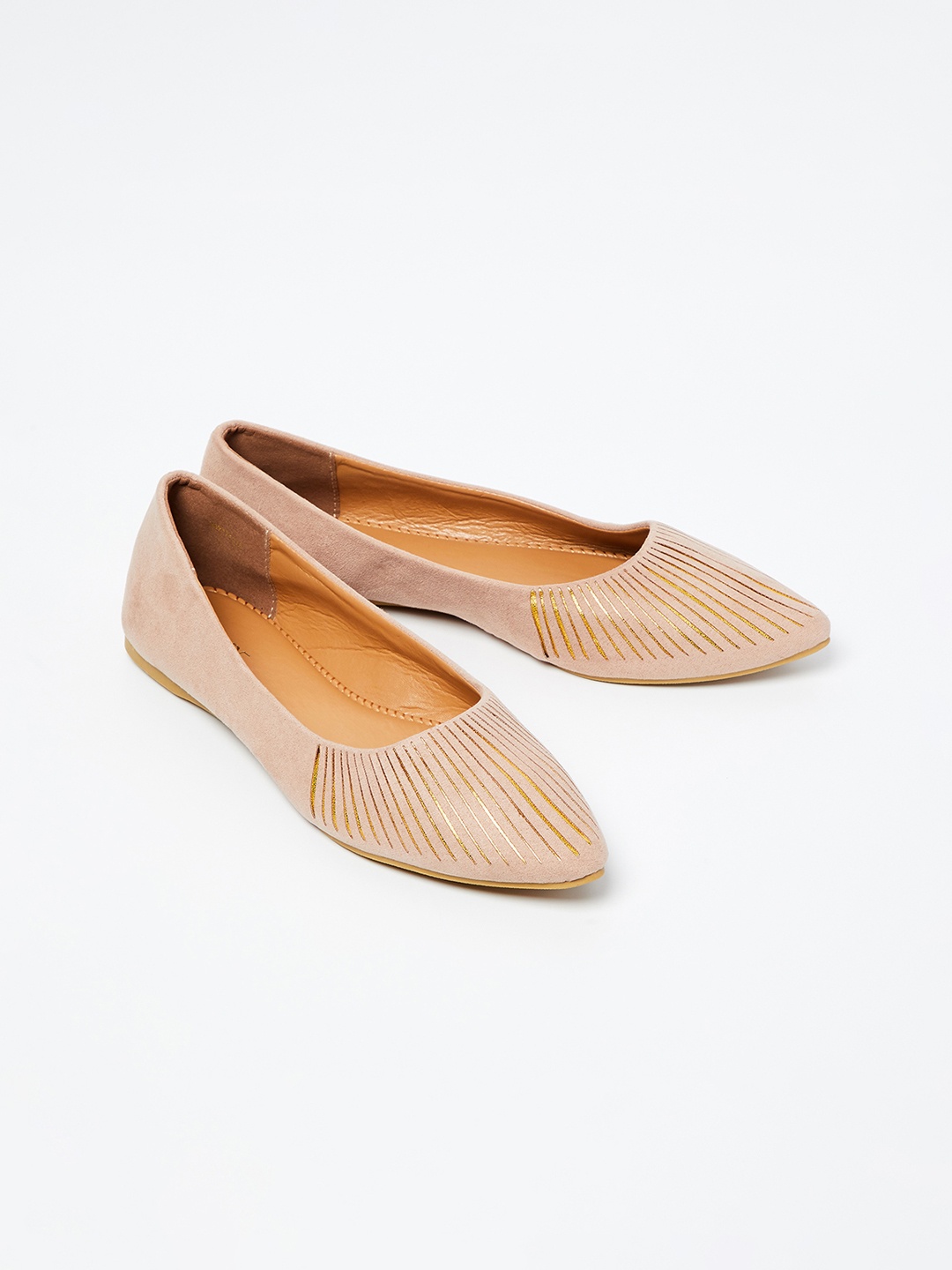 

CODE by Lifestyle Women Peach-Coloured Printed Ballerinas