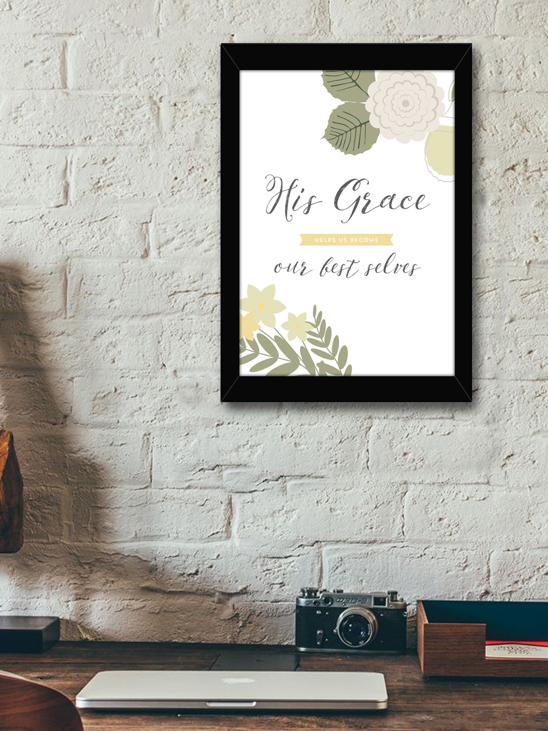 

TIED RIBBONS Black & White Inspirational Printed Wall Art