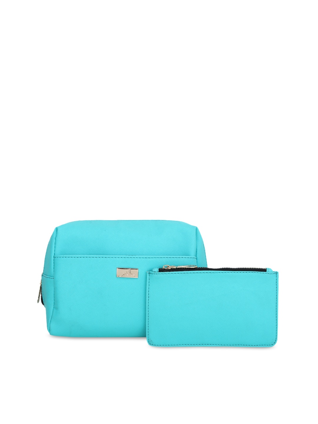 

yelloe Women Set of 2 Turquoise Blue Solid Travel Kit