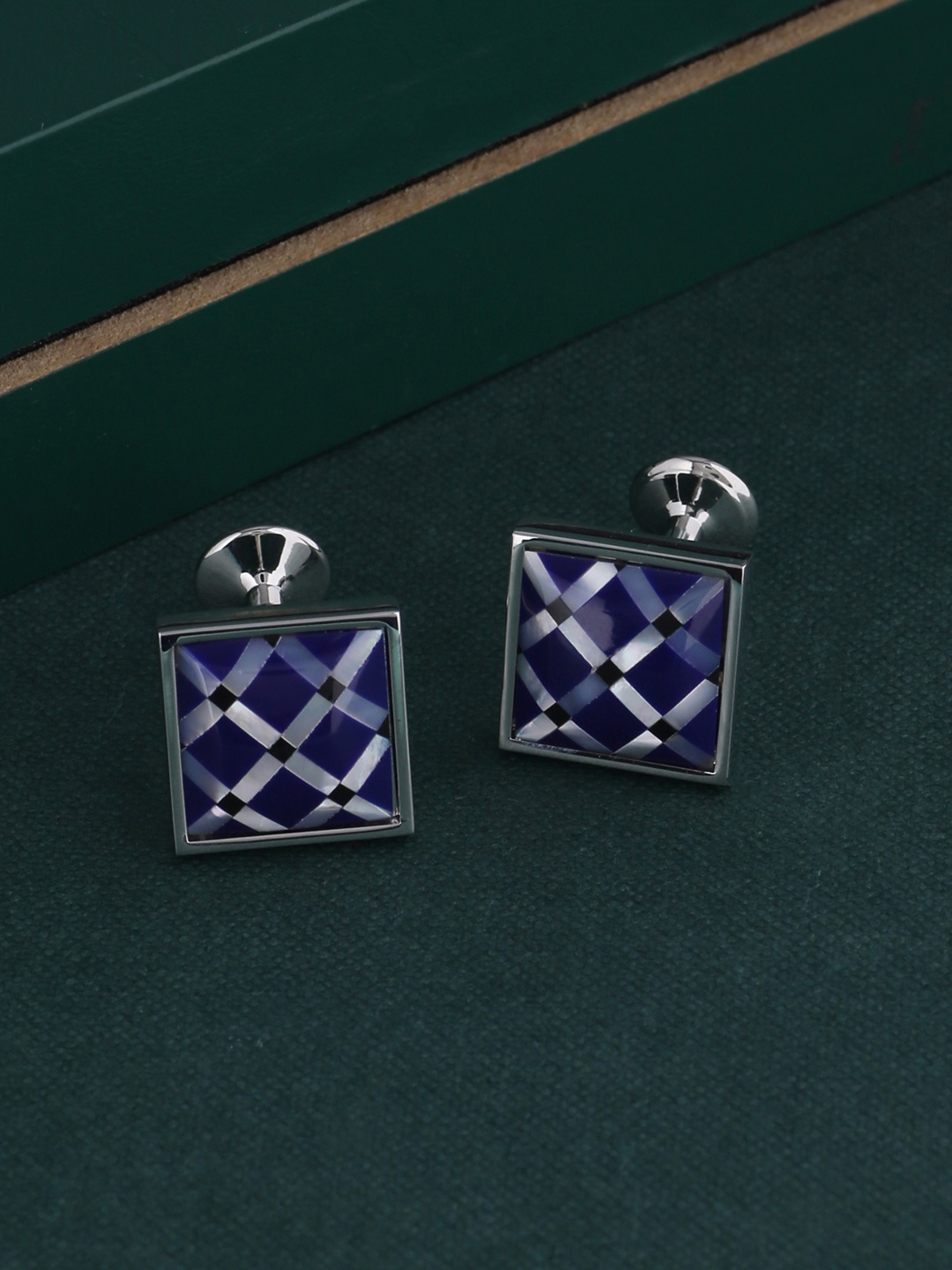 

Tistabene Blue Square Cufflinks