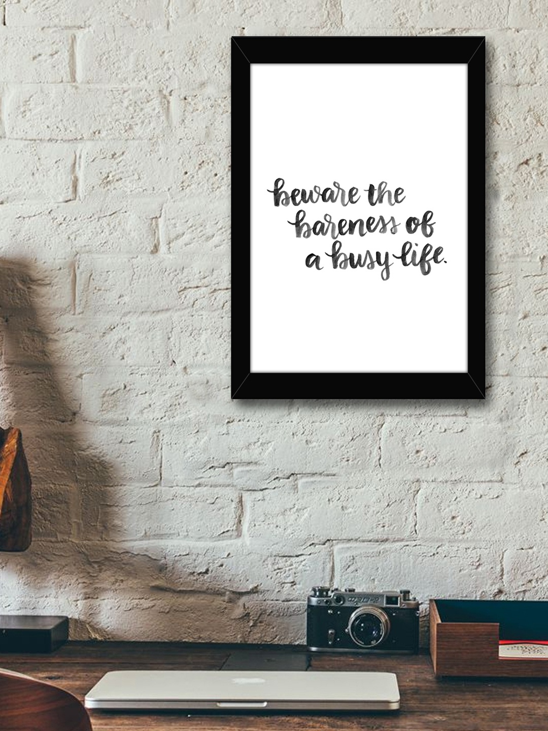 

TIED RIBBONS White & Black Printed Framed Wall Art