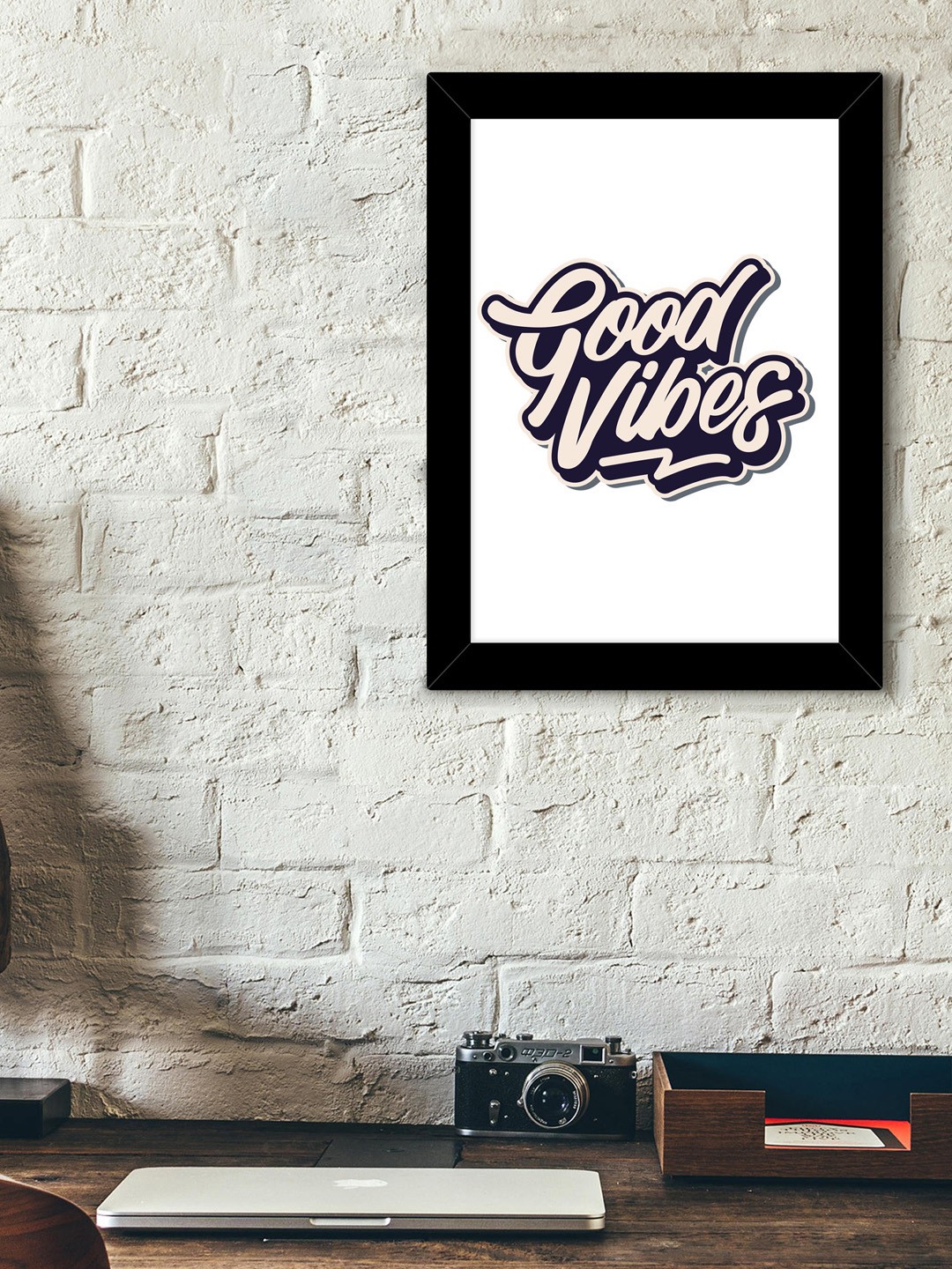 

TIED RIBBONS White & Purple Printed Synthetic Fibre Framed Wall Art