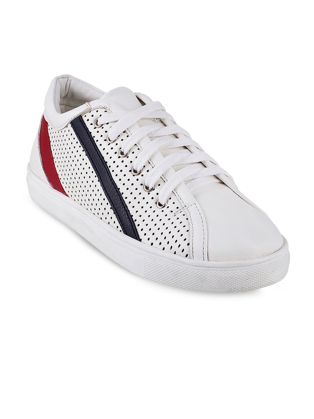 

Metro Women White Perforated Sneakers