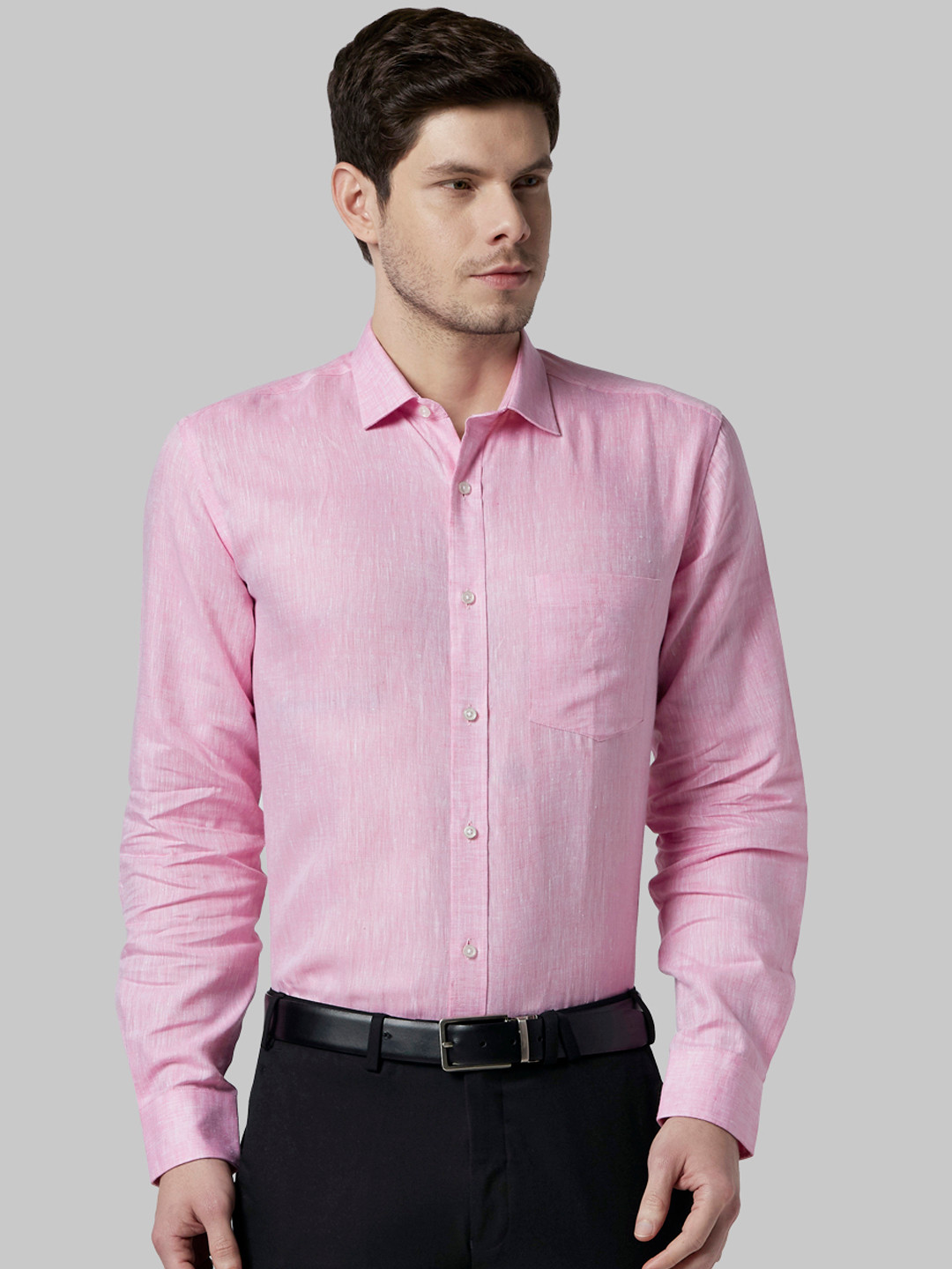 

Park Avenue Men Pink Regular Fit Solid Formal Shirt
