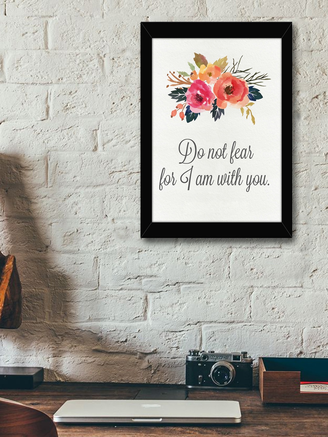 

TIED RIBBONS Off White & Grey Printed Synthetic Fibre Framed Wall Art