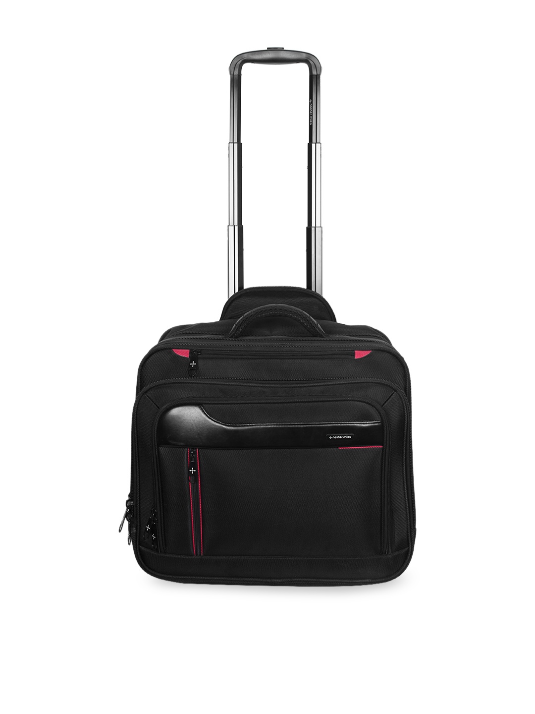 

Nasher Miles Unisex Black Solid Cabin Trolley Bag