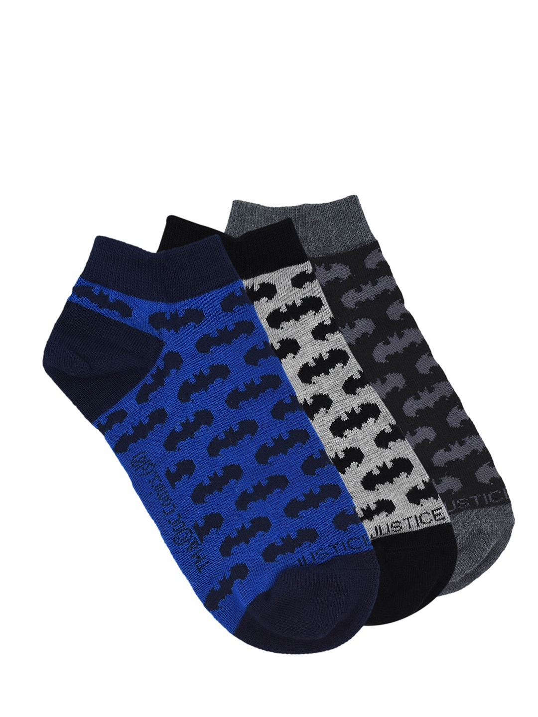 

Justice League Men Pack of 3 Assorted Ankle-Length Socks