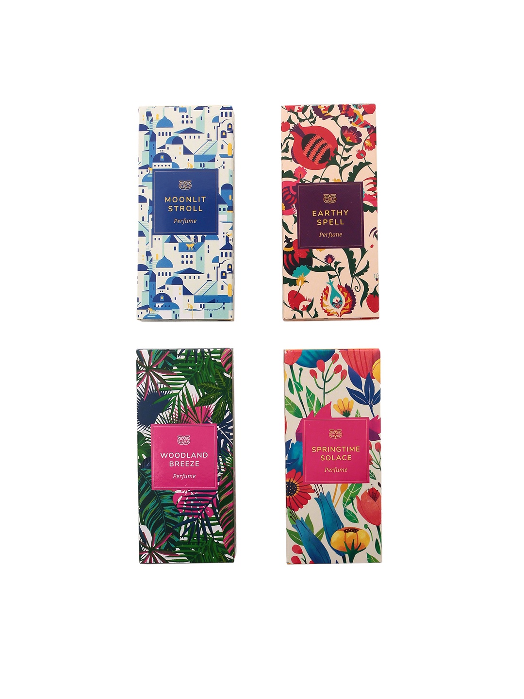 Chumbak Set Of 4 Fragrant Celebration Perfumes 15ml each, Multi