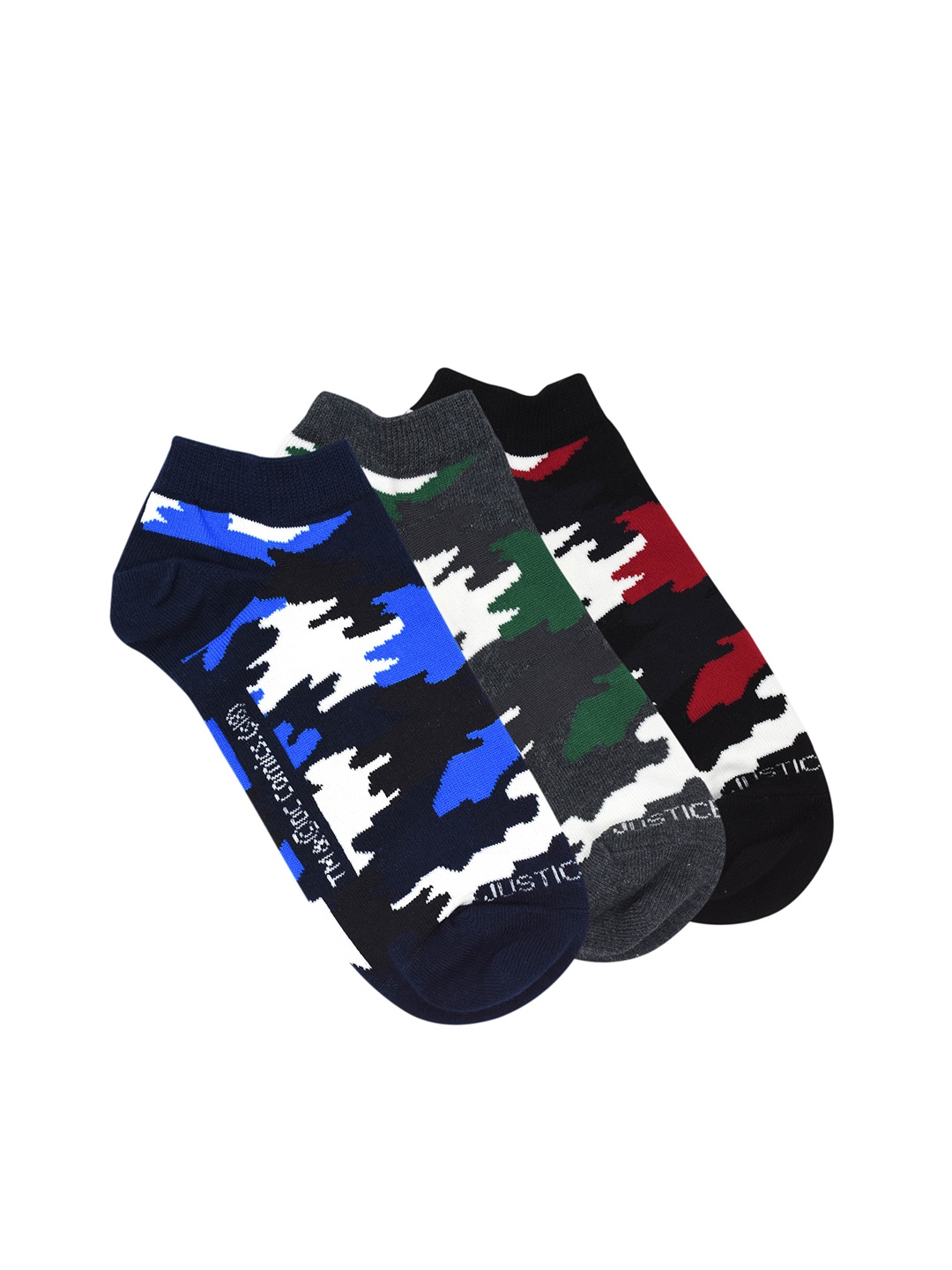 

Justice League Men Pack of 3 Assorted Ankle-Length Socks
