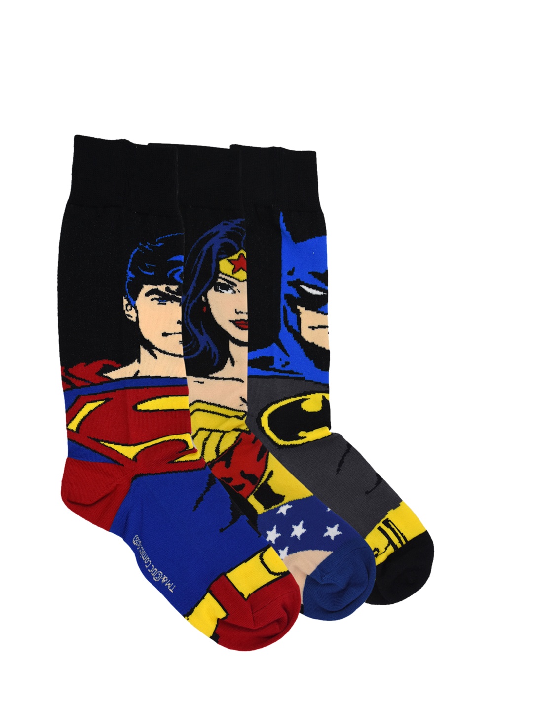 

Justice League Women Pack of 3 Assorted Calf-Length Socks