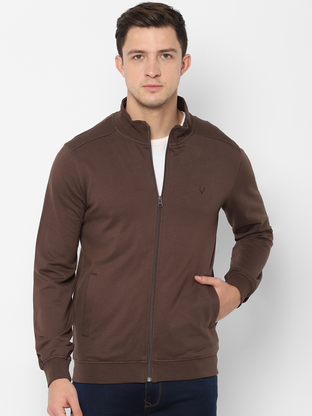 

Allen Solly Sport Men Brown Solid Sweatshirt