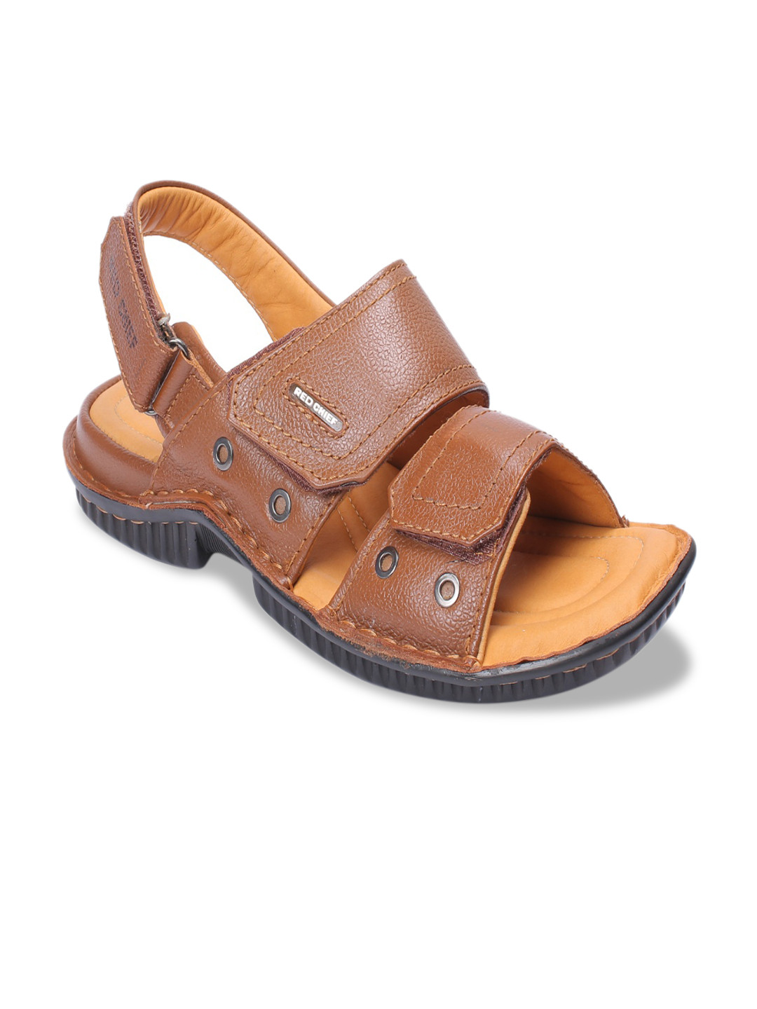 

Red Chief Men Tan Brown Solid Comfort Sandals