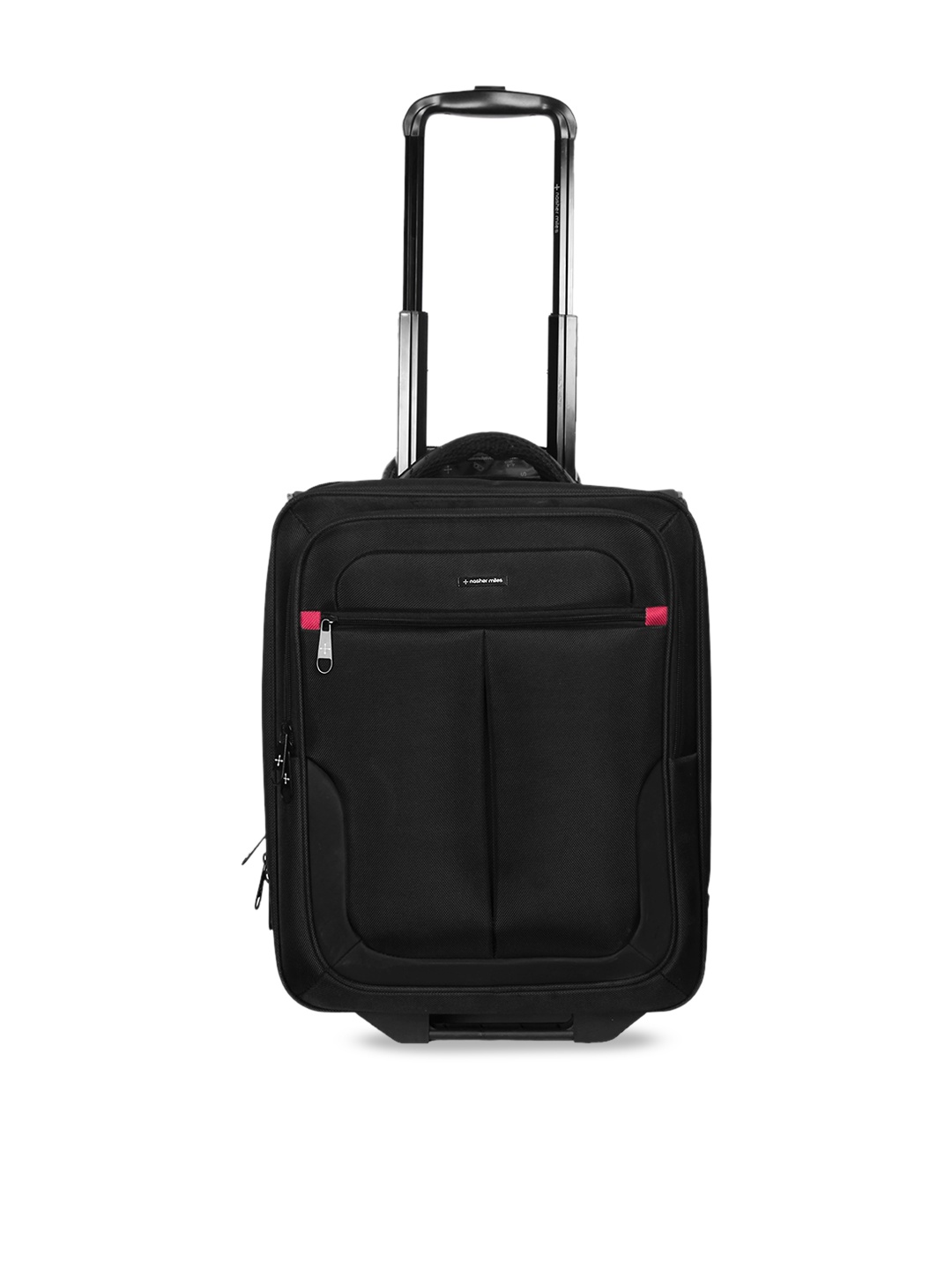 

Nasher Miles Unisex Black Solid Cabin Trolley Bag