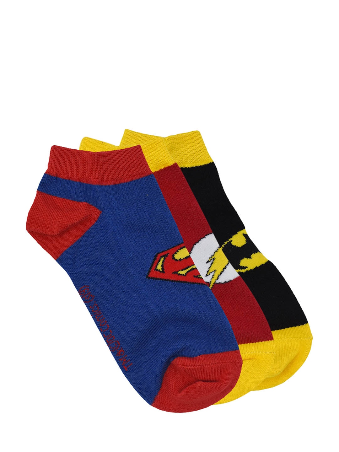 

Justice League Men Pack of 3 Assorted Ankle-Length Socks