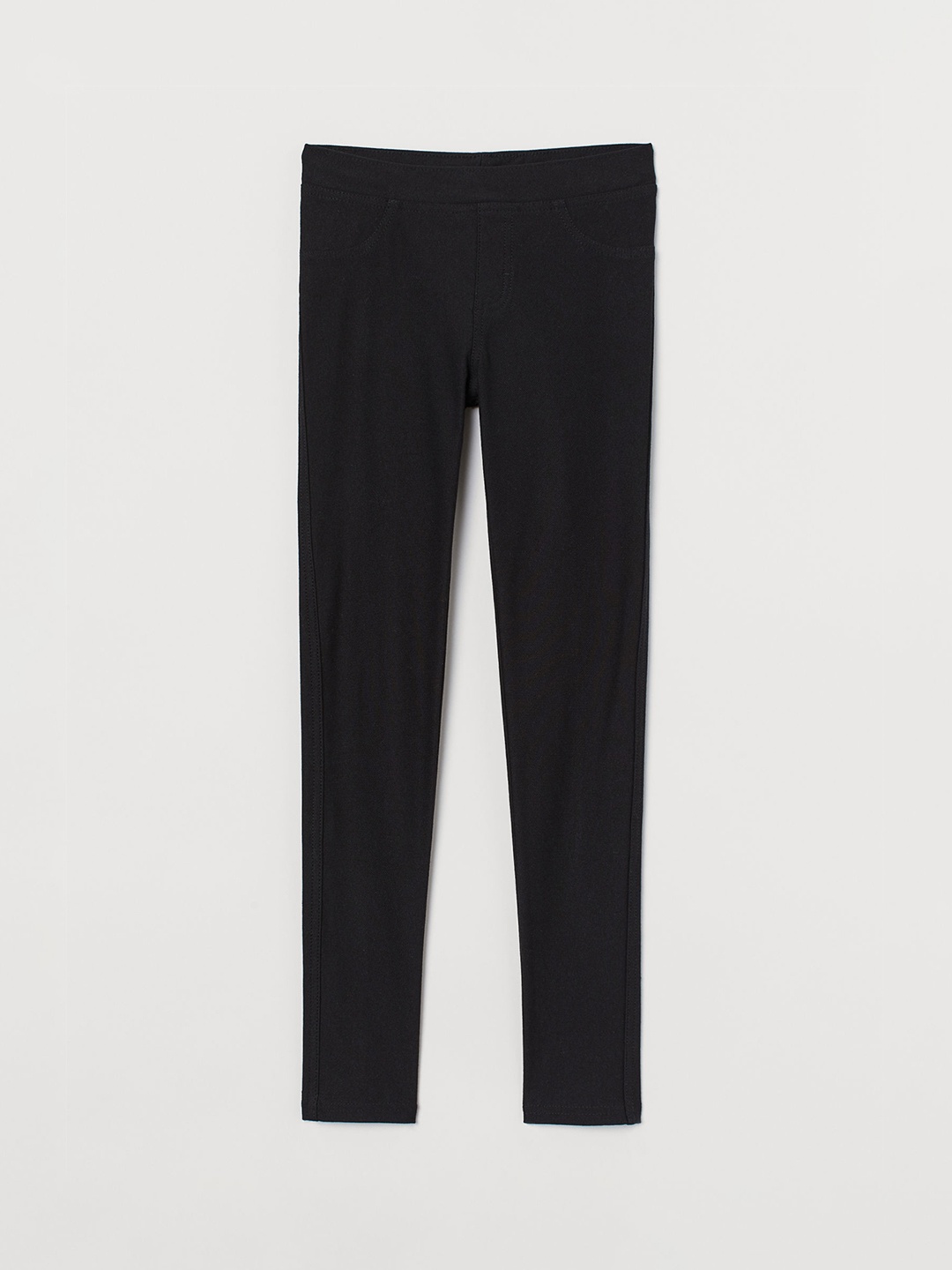 

H&M Girls Black Solid Treggings