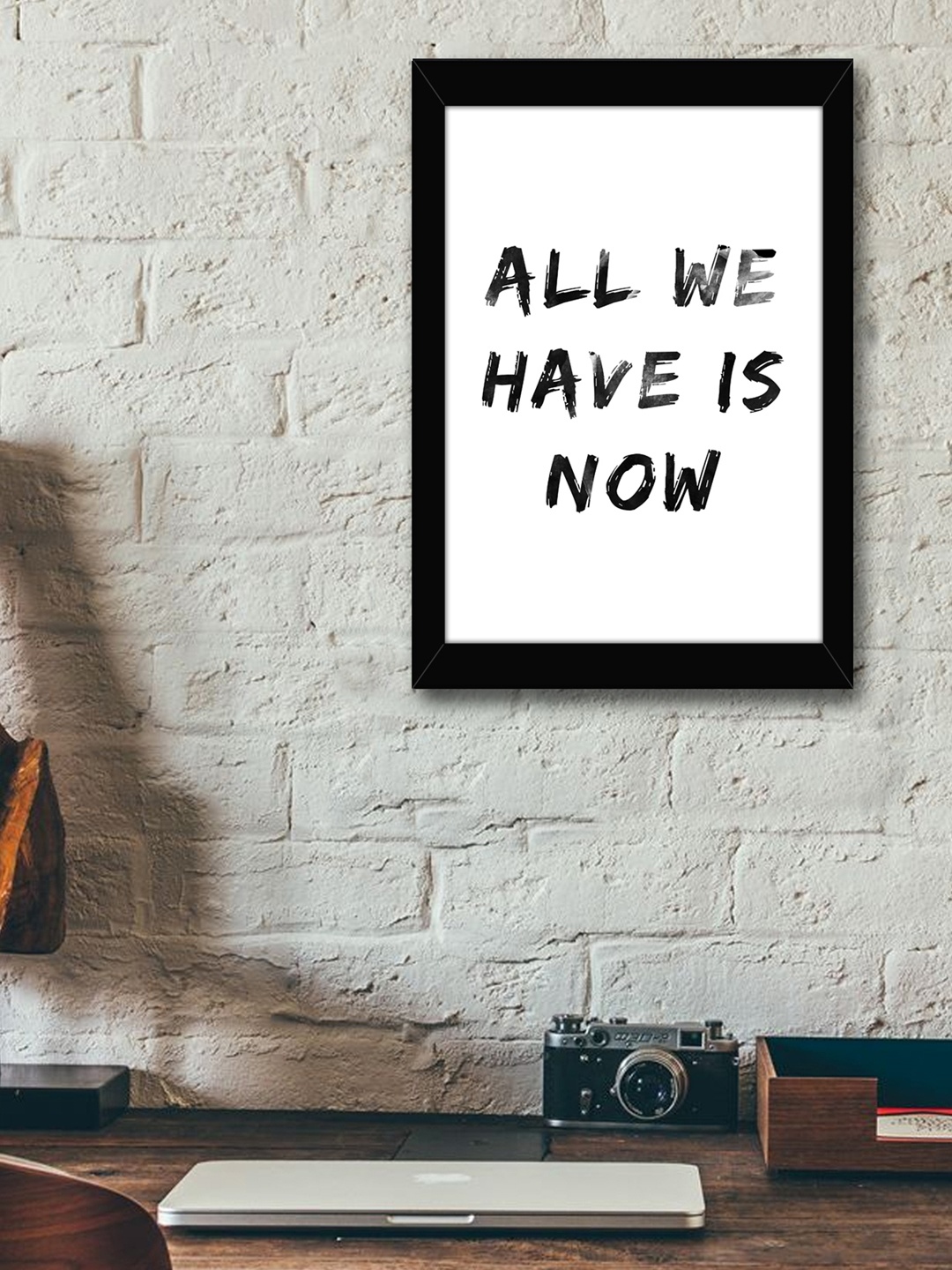 

TIED RIBBONS Black & White Inspirational Typographic Wall Art