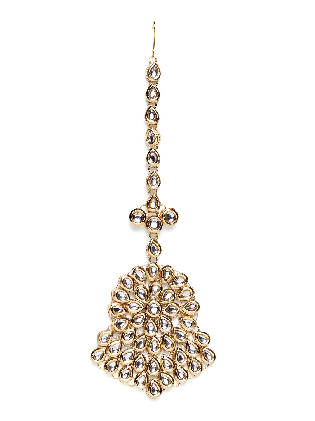 

Bamboo Tree Jewels Gold-Toned Maang Tika