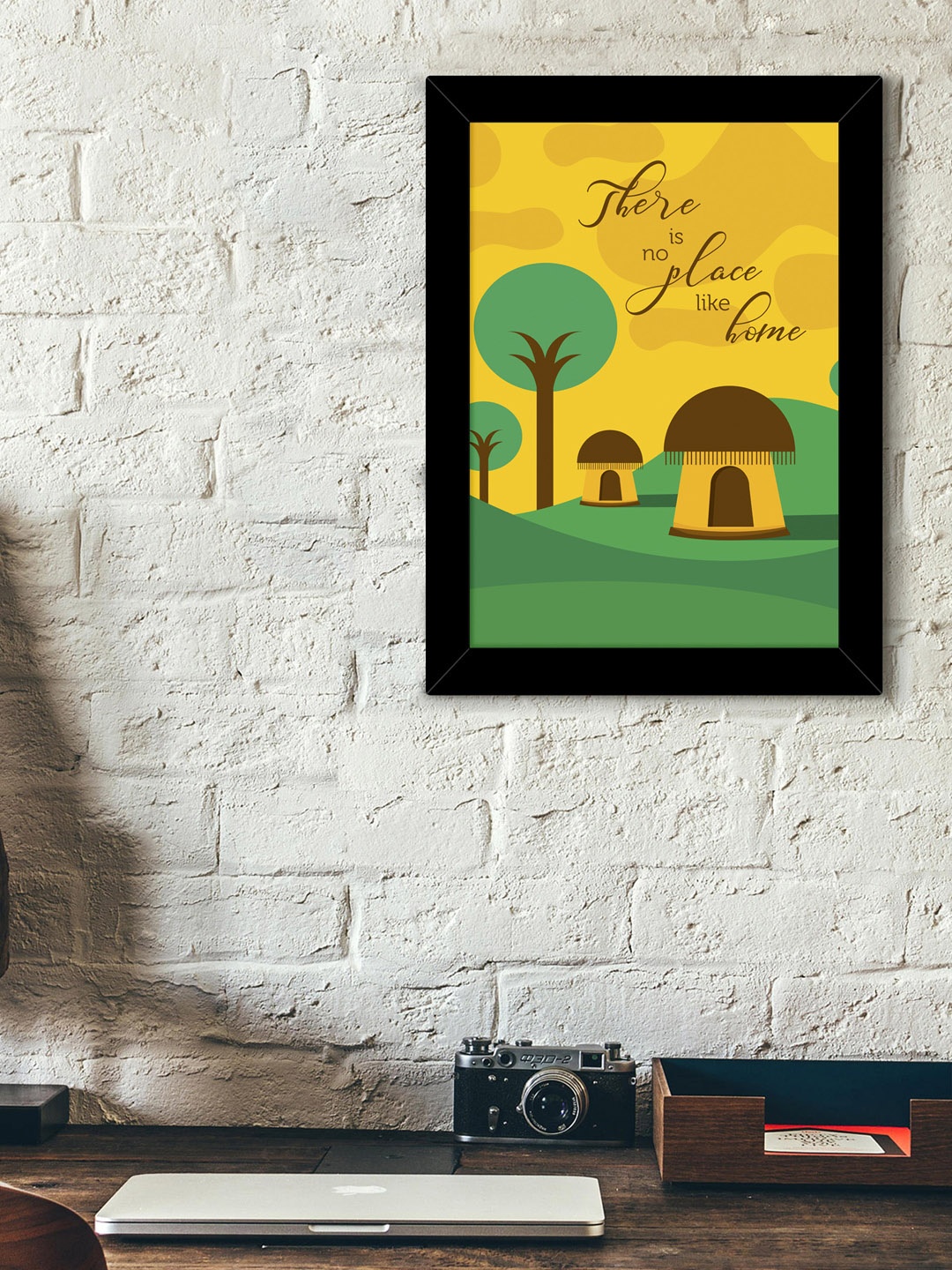 

TIED RIBBONS Black & Yellow Graphic Wall Art