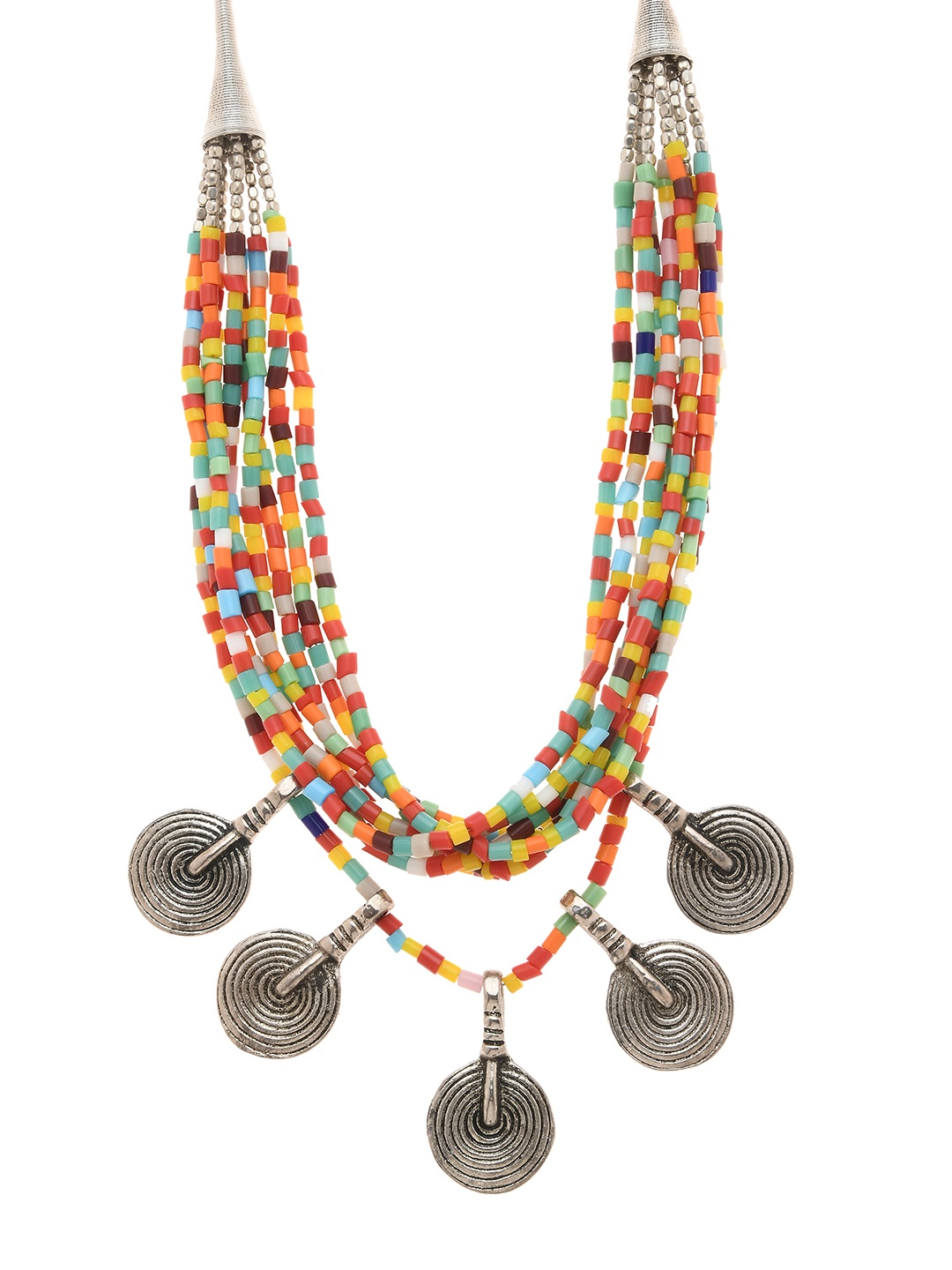 

Bamboo Tree Jewels Multi-Coloured Handcrafted Necklace
