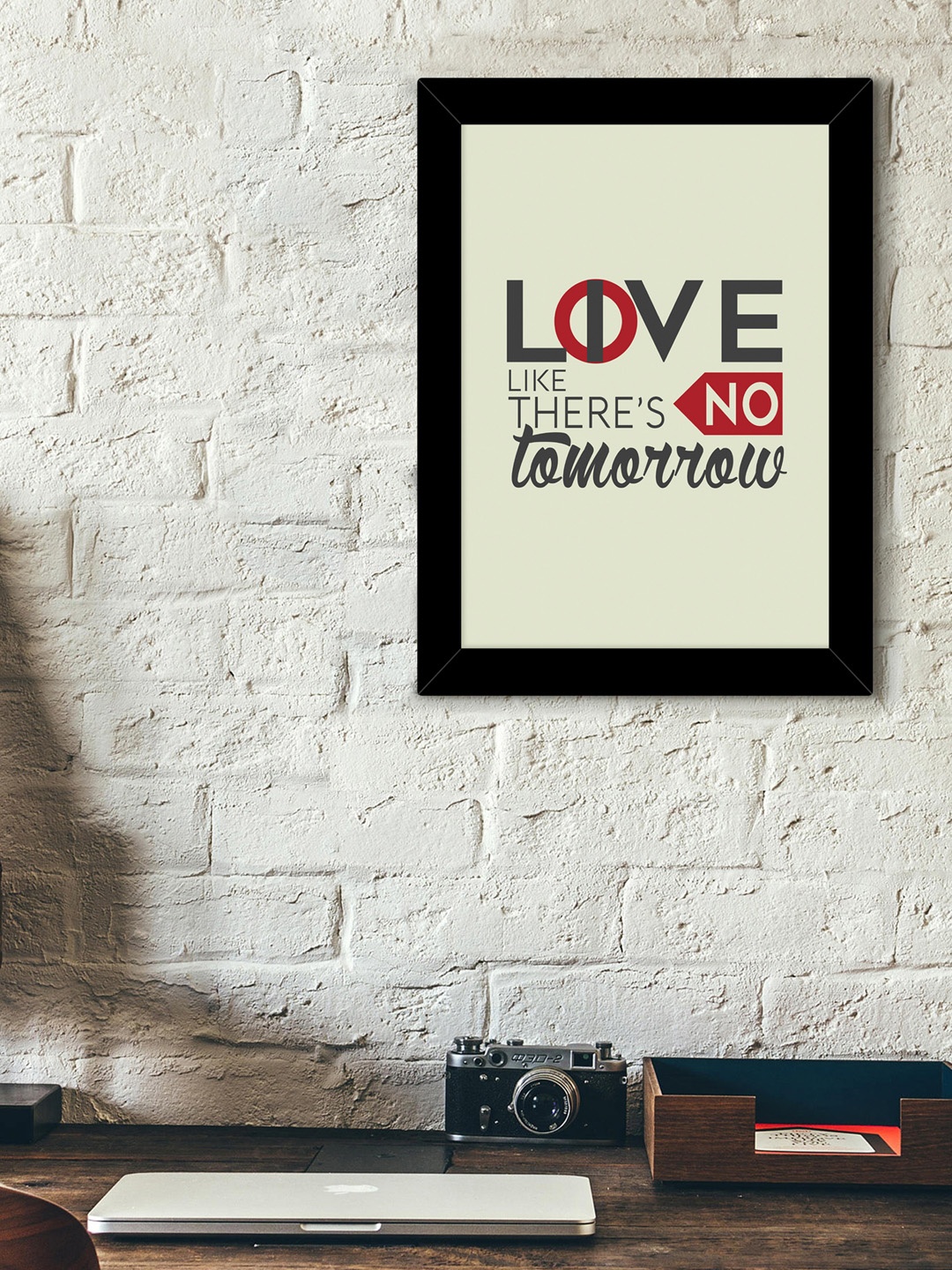 

TIED RIBBONS Black & White Solid Inspirational Typographic Wall Art