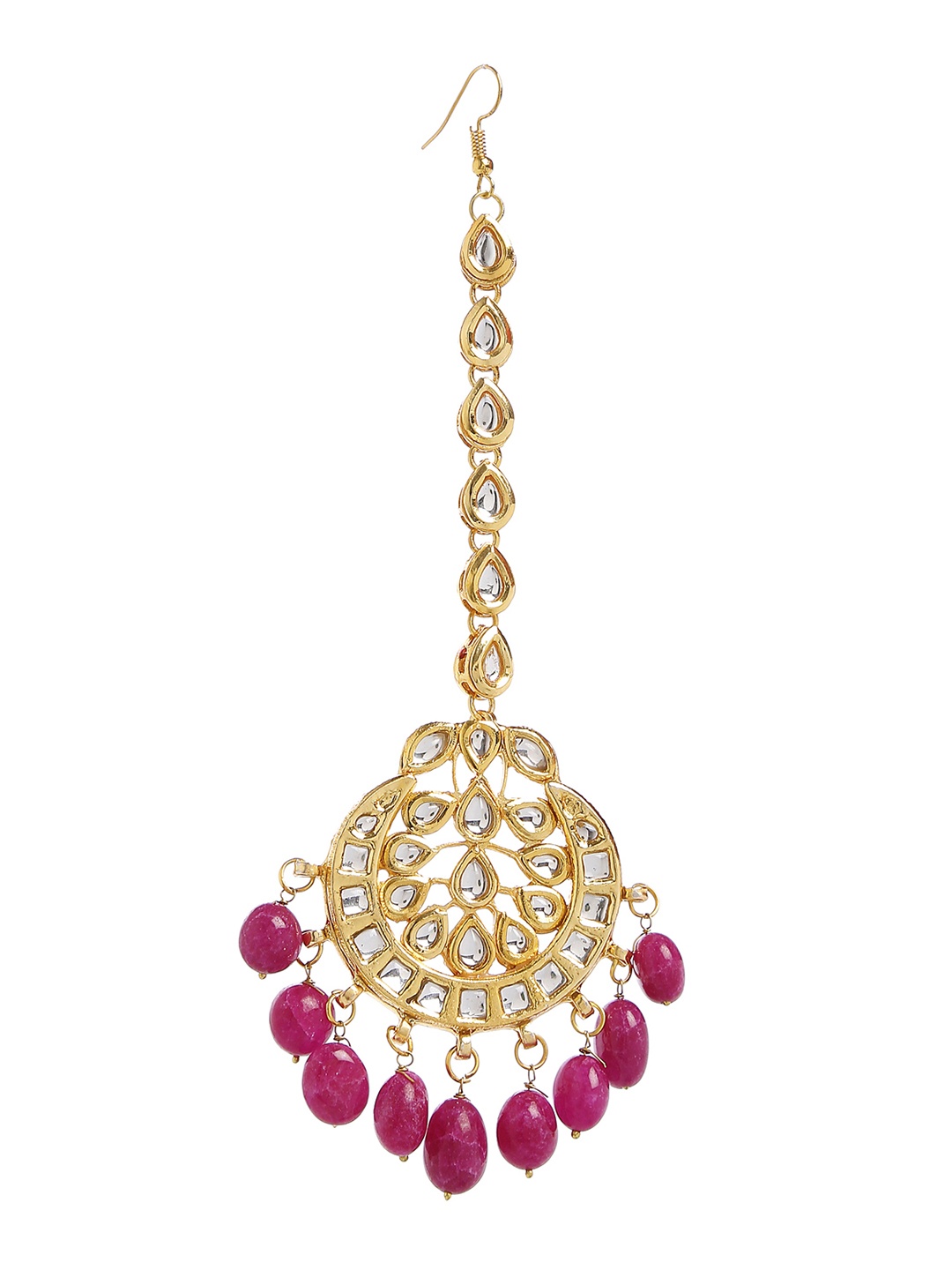 

Bamboo Tree Jewels Gold-Toned Maang Tika