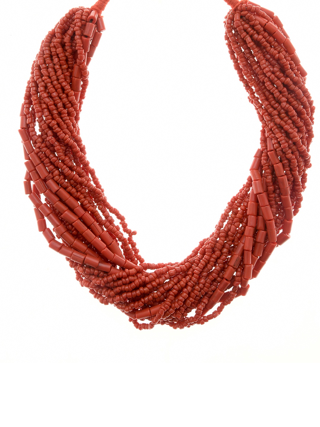 Bamboo Tree Jewels Red Handcrafted Necklace