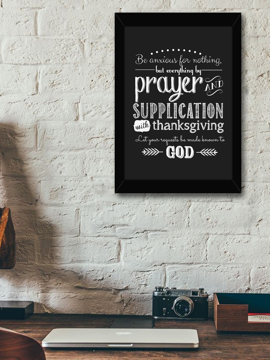 

TIED RIBBONS Black & White Inspirational Typographic Wall Art