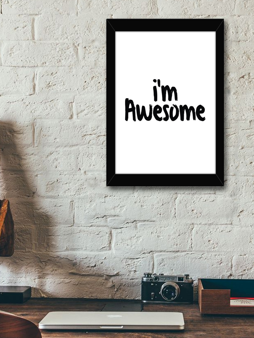 

TIED RIBBONS Black & White Solid Typographic Wall Art