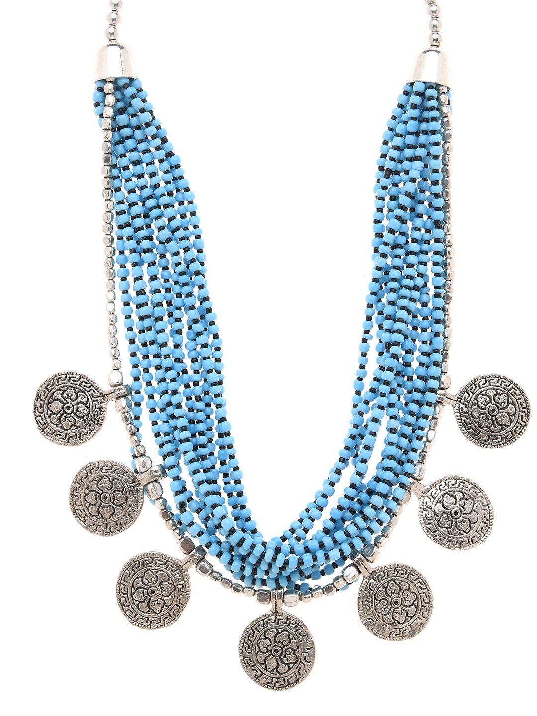 

Bamboo Tree Jewels Blue Handcrafted Necklace