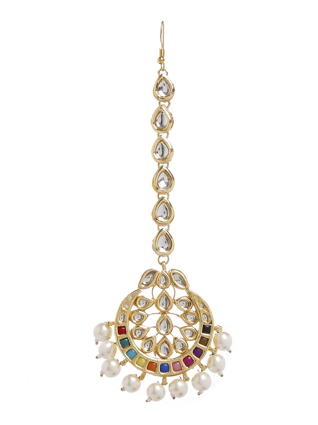 

Bamboo Tree Jewels Gold-Toned Maang Tika