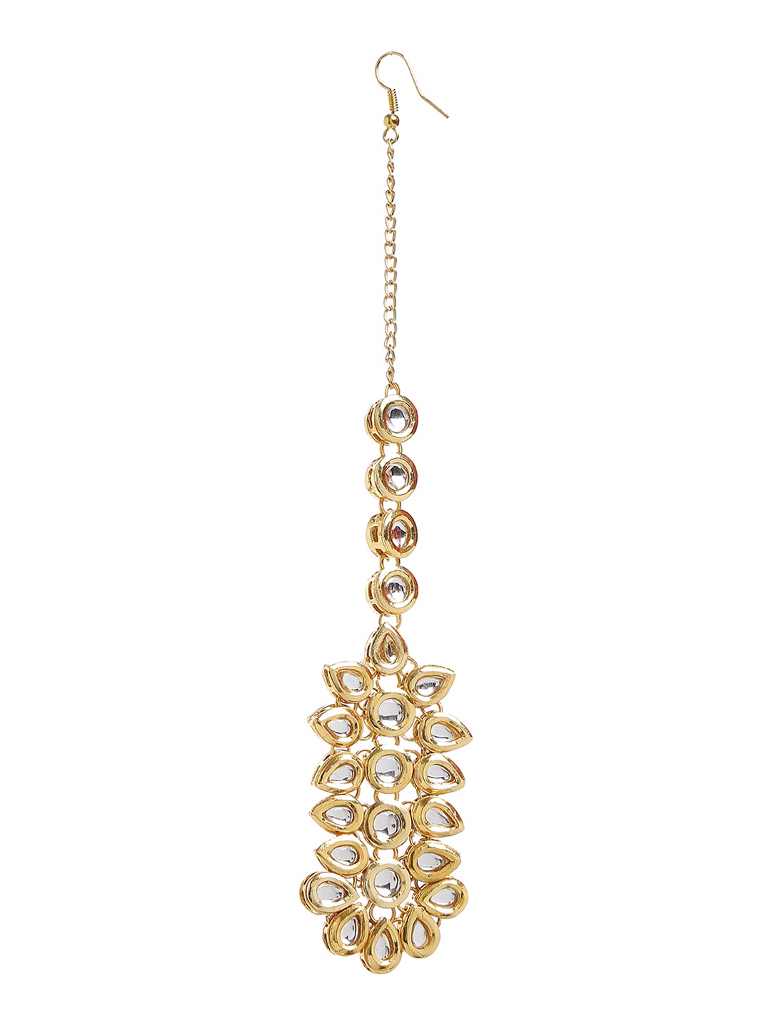 

Bamboo Tree Jewels Gold-Toned Maang Tika