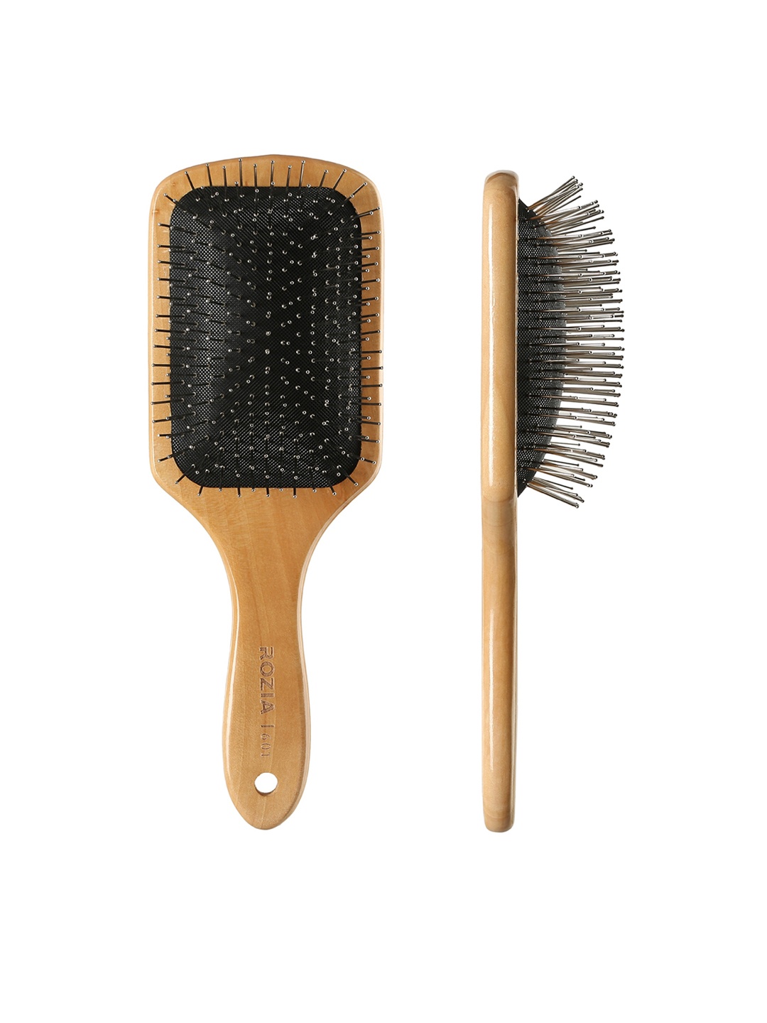 

Rozia Unisex Pro De-Tangling Paddle Hair Brush, Beige