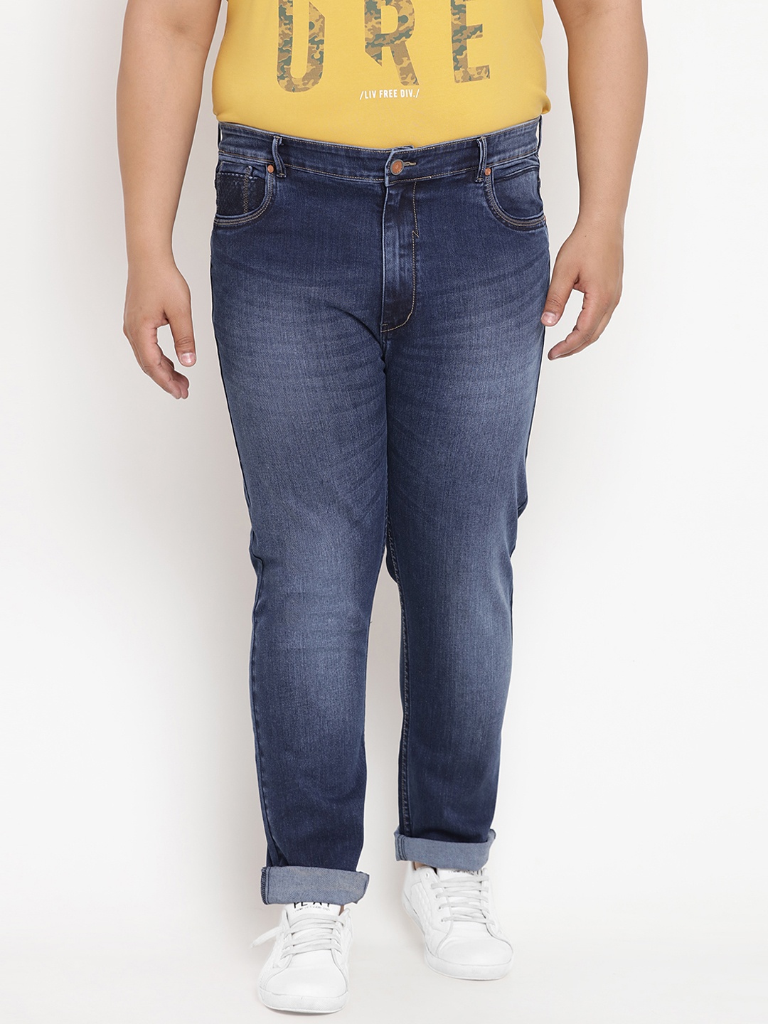 

Dais Men Blue Regular Fit Mid-Rise Clean Look Stretchable Jeans