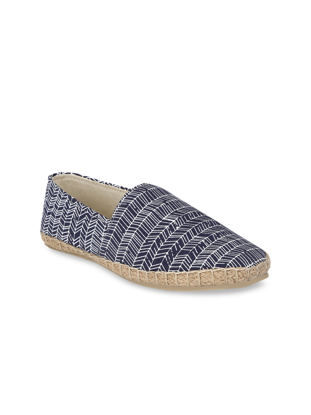

SHENCES Men Blue Printed Espadrilles
