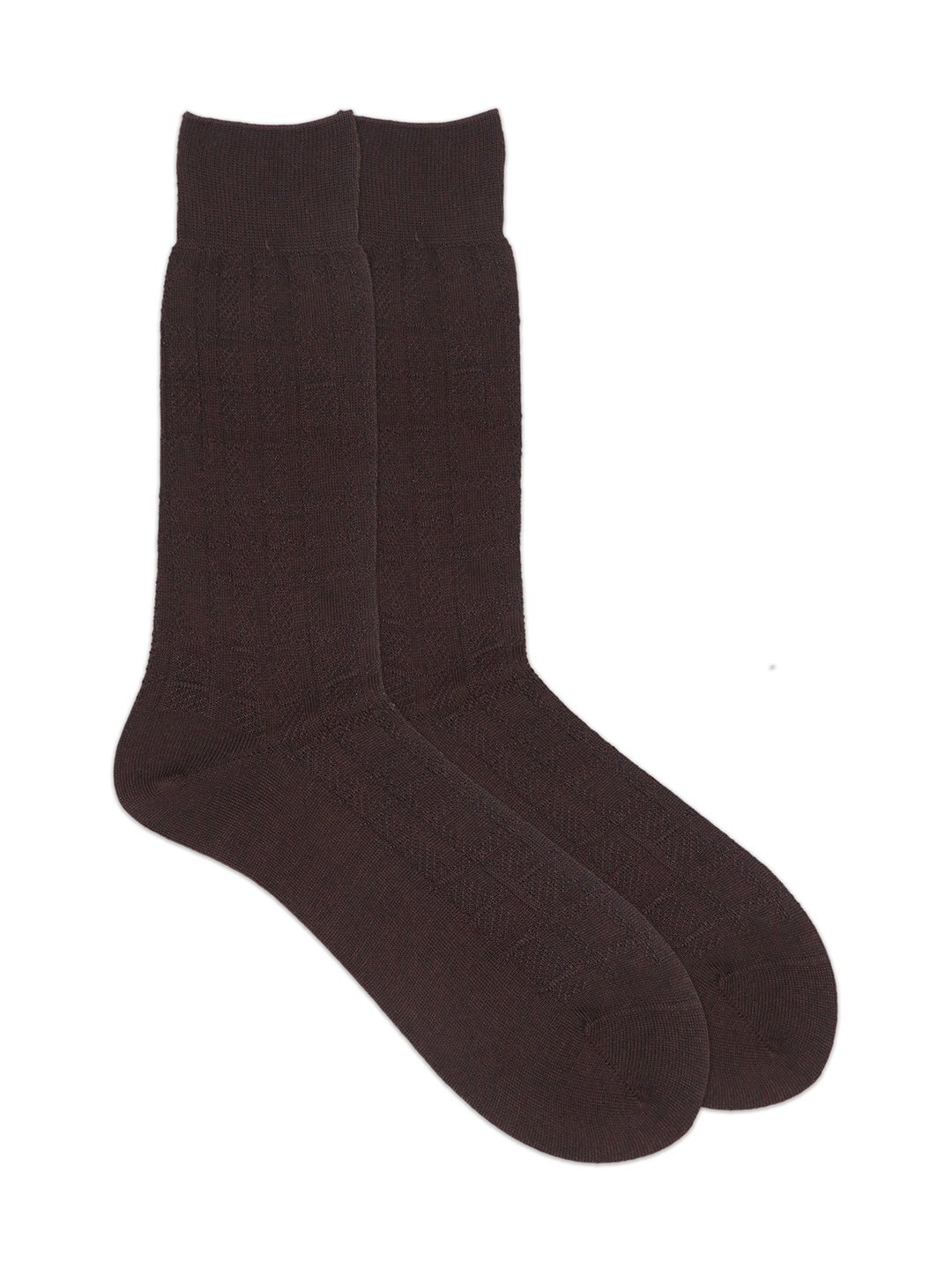 

Balenzia Men Brown Patterned Calf-Length Socks