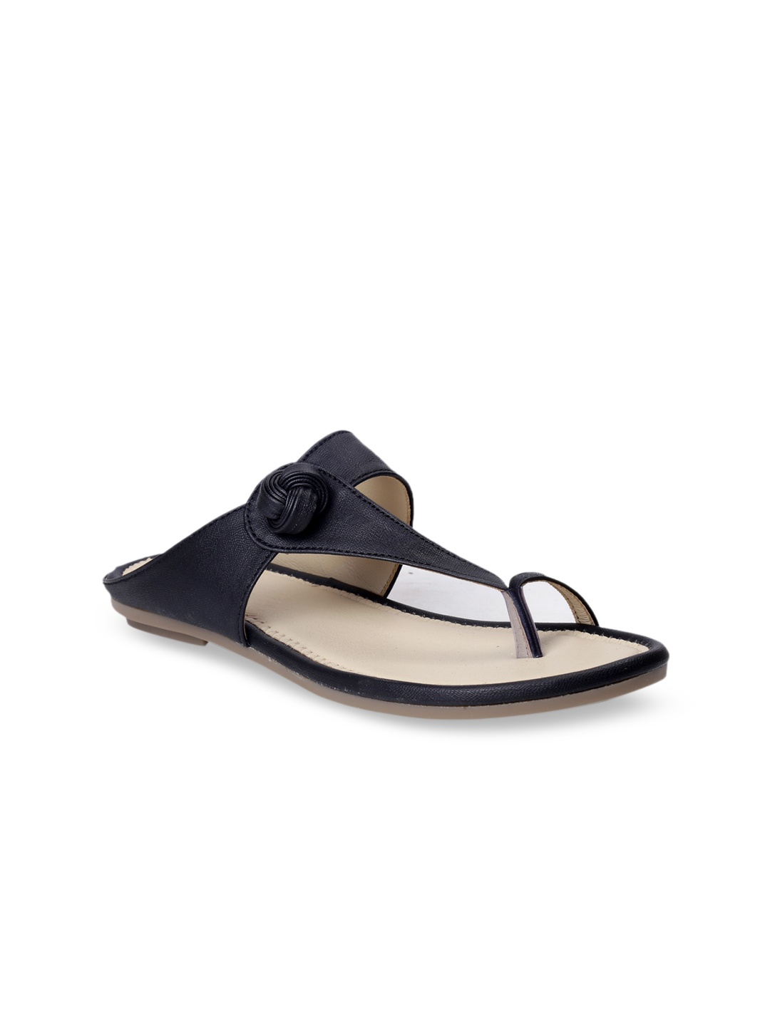 

meriggiare Women Black Solid One Toe Flats