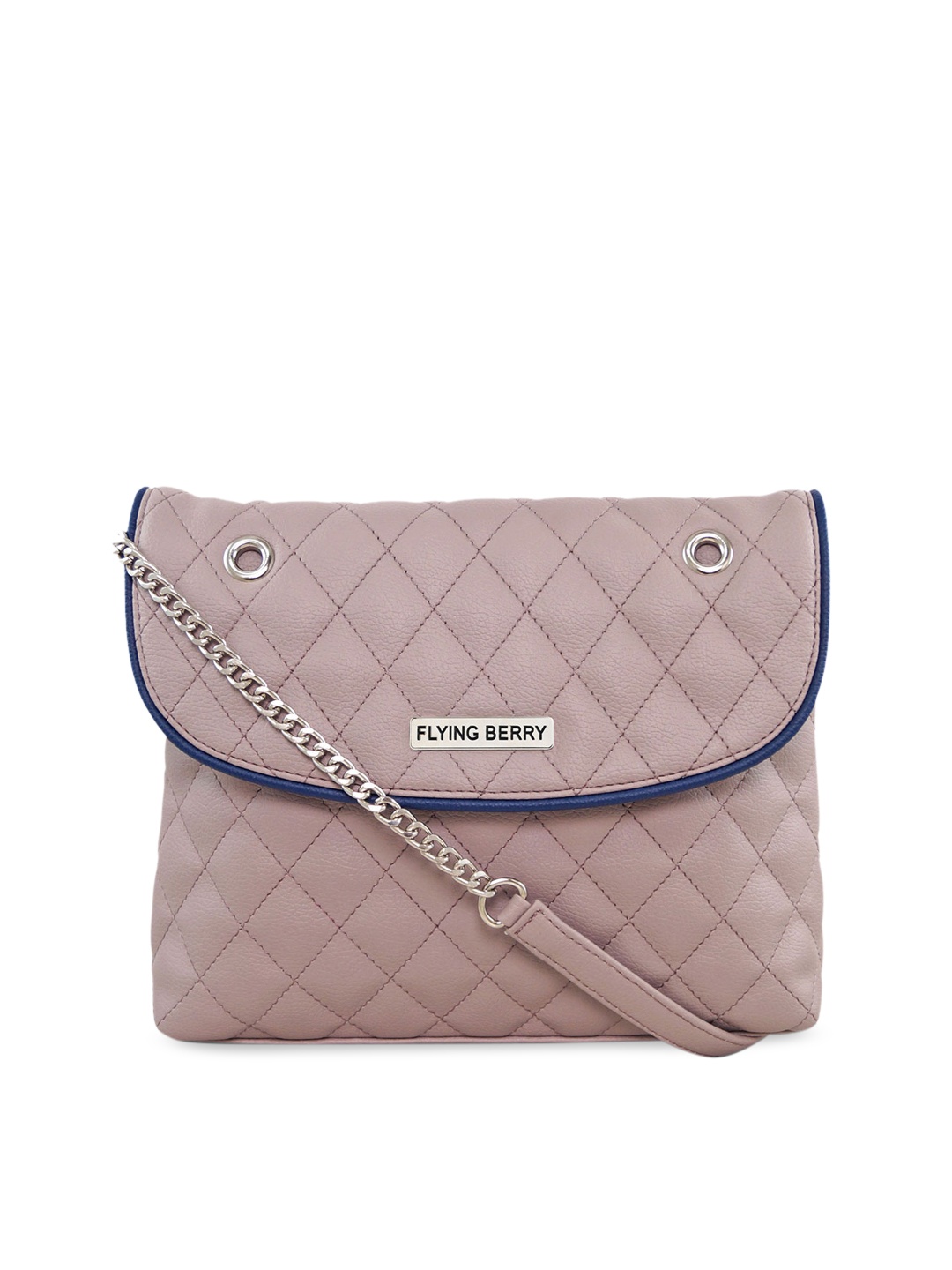 

FLYING BERRY Mauve Self Design Sling Bag