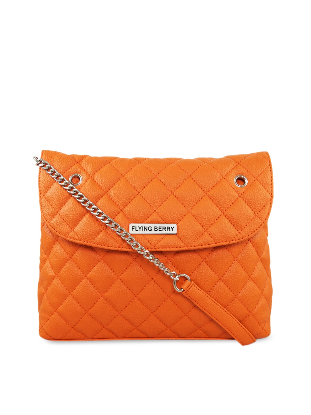 

FLYING BERRY Orange Textured Sling Bag