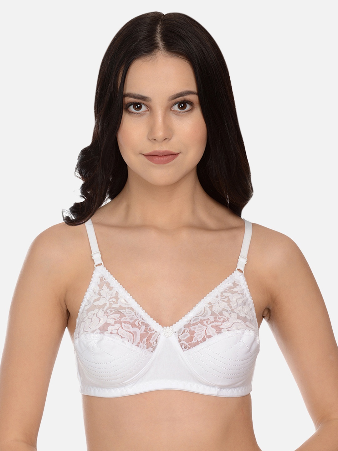 

mod & shy White Solid Non-Wired Non Padded Everyday Bra MS09M