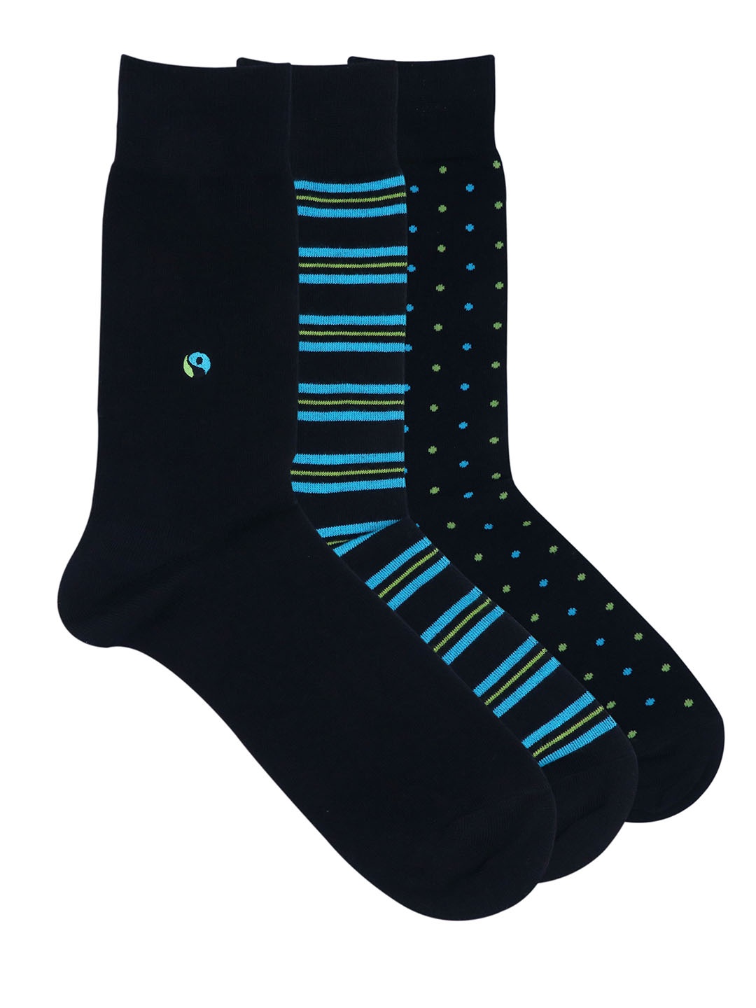 

Balenzia Men Pack of 3 Assorted Calf-Length Socks