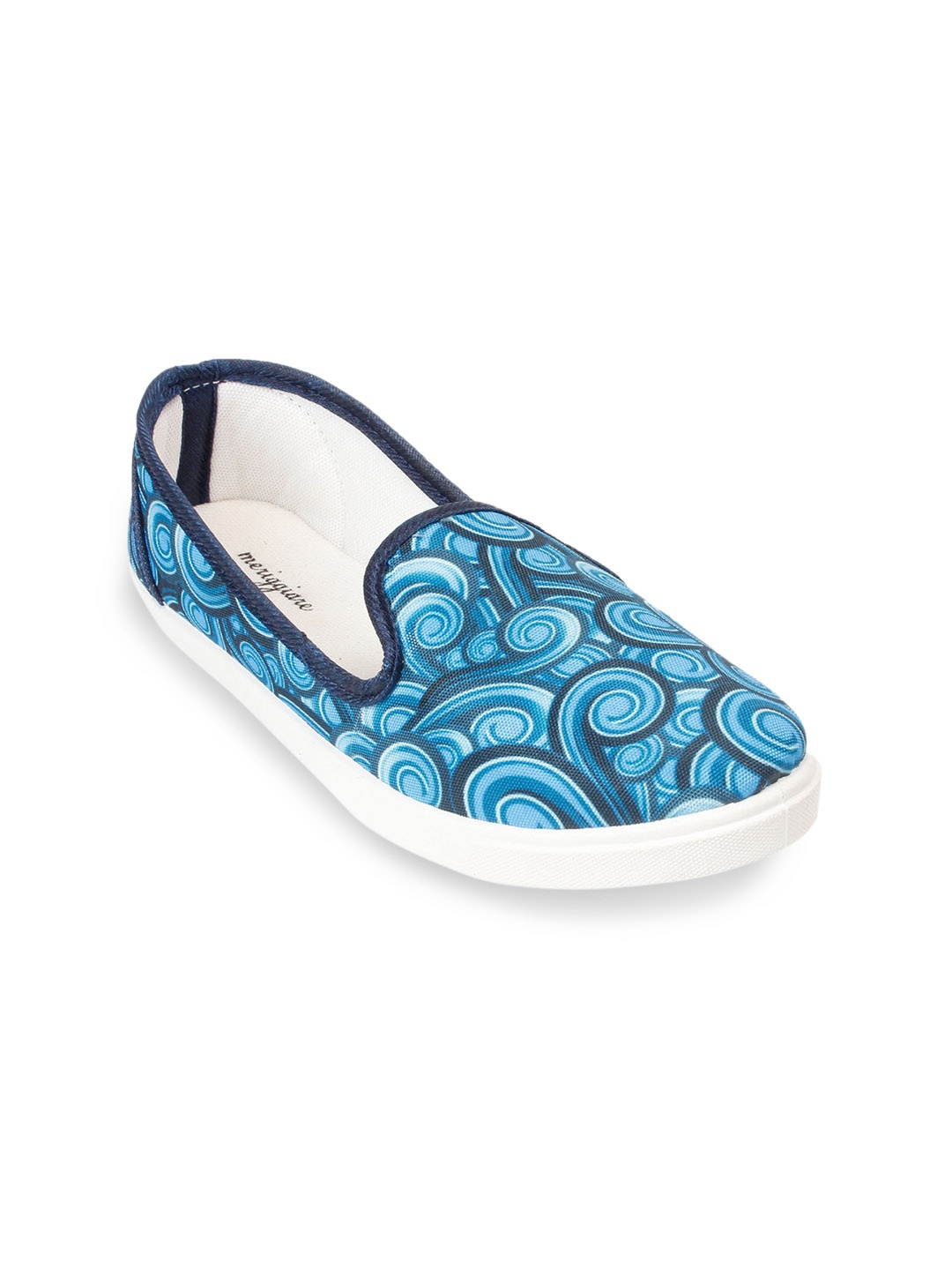 

meriggiare Women Blue Printed Slip-On Sneakers