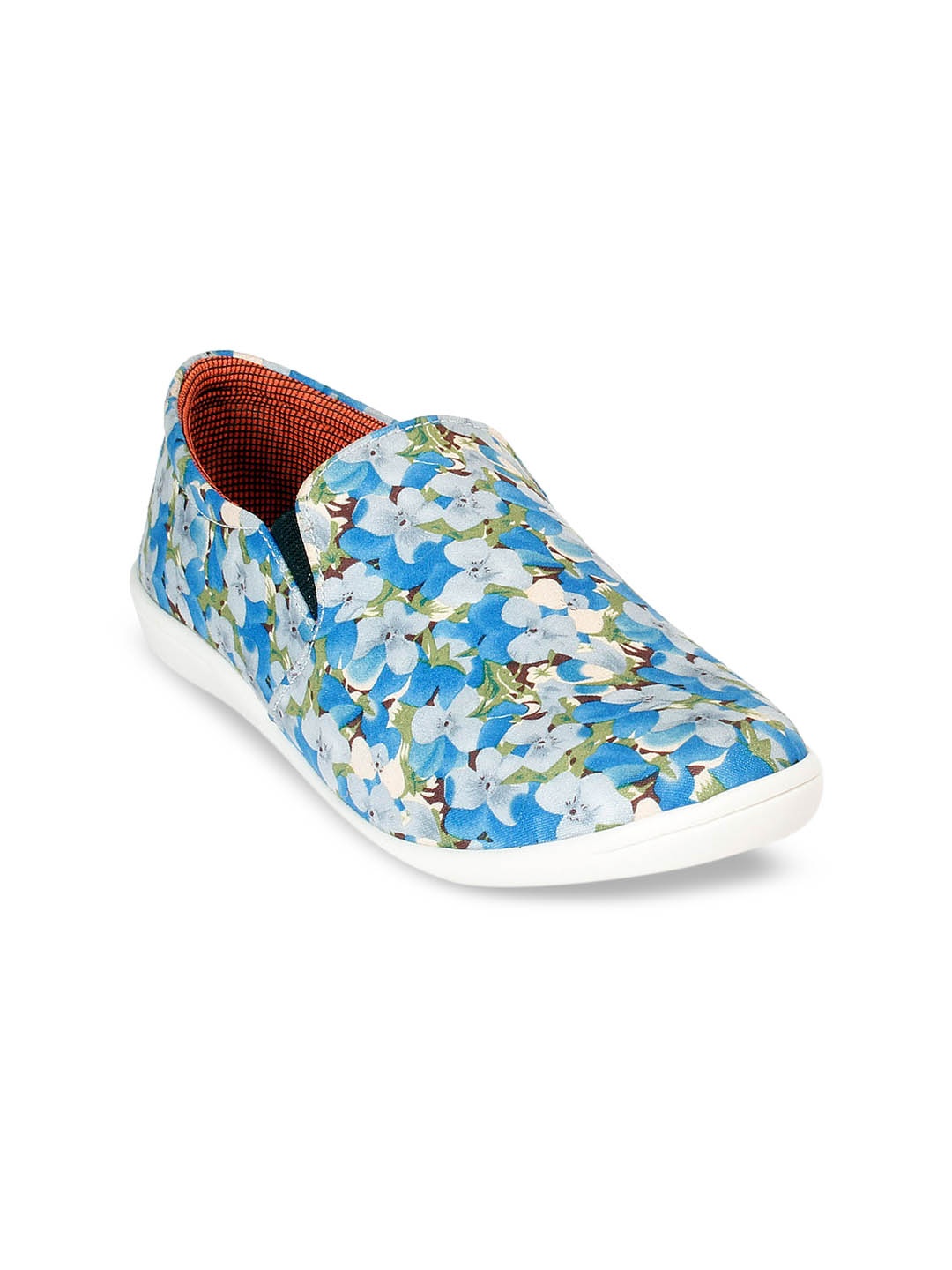 

meriggiare Women Blue & White Printed Slip-On Sneakers