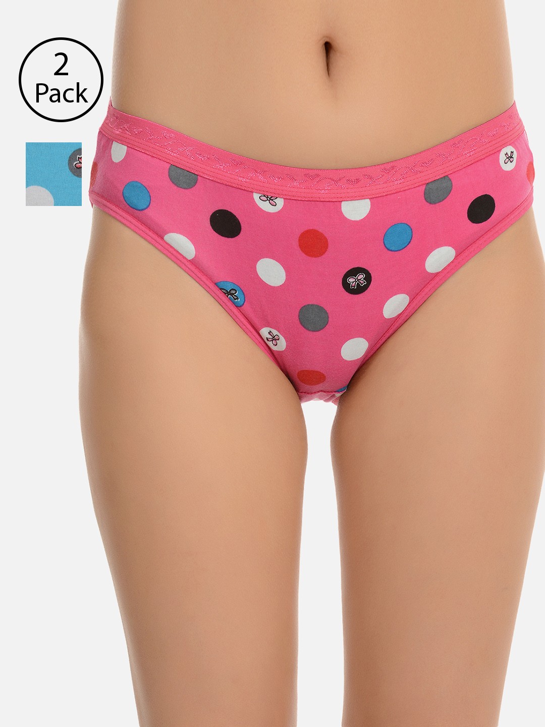 

Mod & Shy Women Pack of 2 Assorted Printed Hipster Briefs MU7677