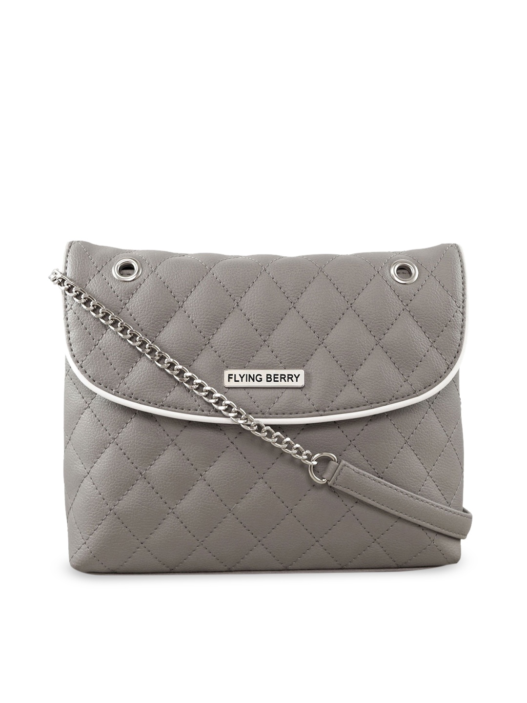 

FLYING BERRY Grey Textured Sling Bag